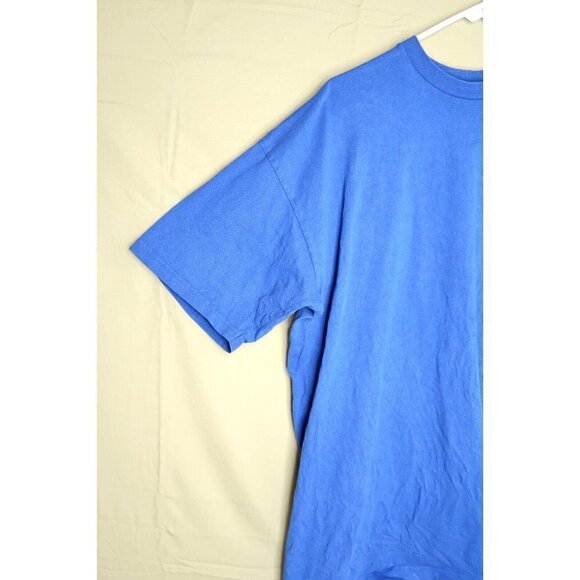 Vintage 90s Pro Club Blank Light Blue T Shirt Size Men's XXL 2X Made in the USA - Picture 2 of 12